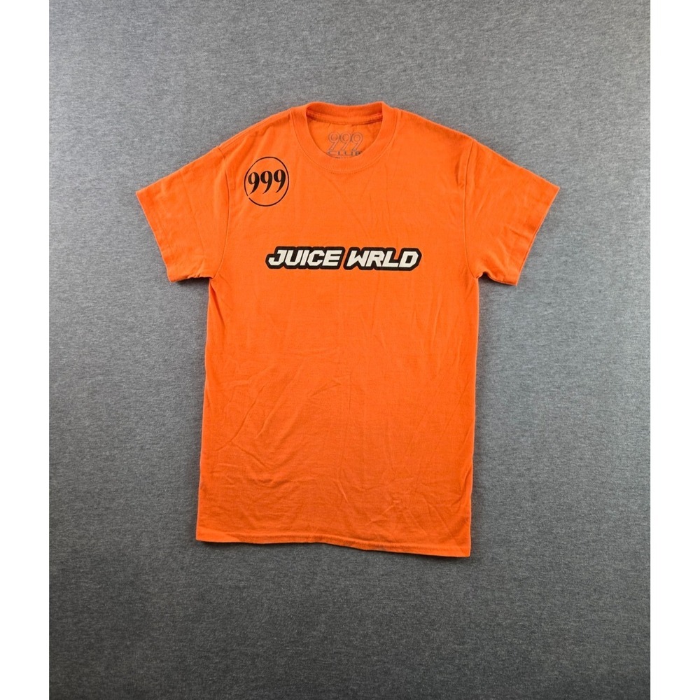 999‎ Club by Juice WRLD T Shirt Mens Small Orange Righteous Hip-Hop Streetwear